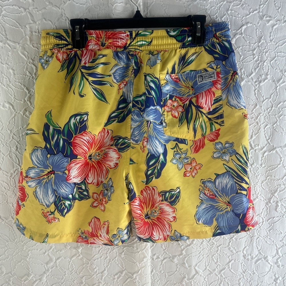 Polo Ralph Lauren Hibiscus Floral Swim Trunks Large - Picture 5 of 7
